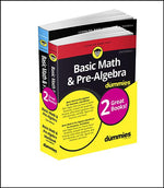 Book cover for Basic Math & Pre-Algebra for Dummies Book + Workbook Bundle