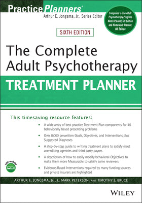 Book cover for The Complete Adult Psychotherapy Treatment Planner