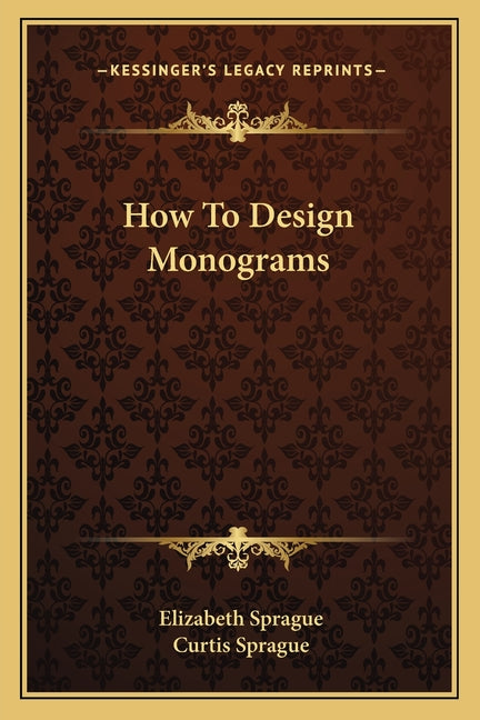 Book cover for How To Design Monograms