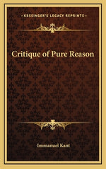 Book cover for Critique of Pure Reason