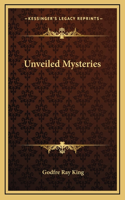 Book cover for Unveiled Mysteries