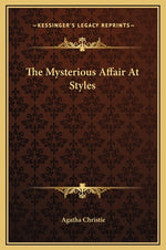 Book cover for The Mysterious Affair At Styles