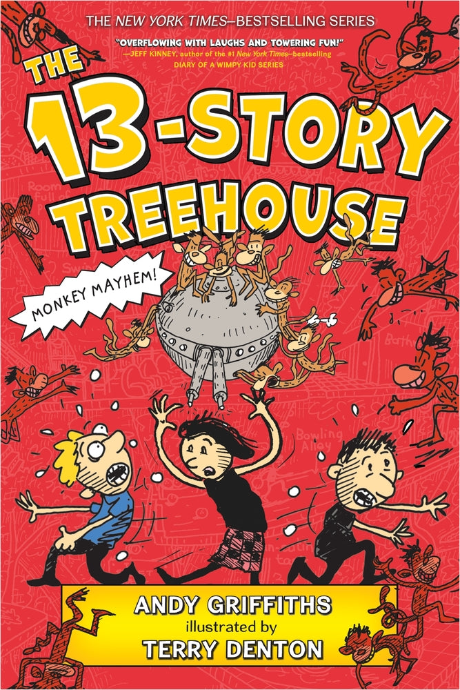 Book cover for The 13-Story Treehouse: Monkey Mayhem!