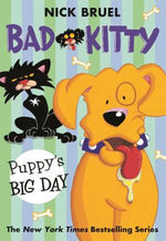 Book cover for Bad Kitty: Puppy's Big Day (Paperback Black-And-White Edition)
