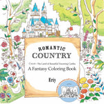 Book cover for Romantic Country: A Fantasy Coloring Book