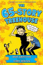 Book cover for The 65-Story Treehouse: Time Travel Trouble!