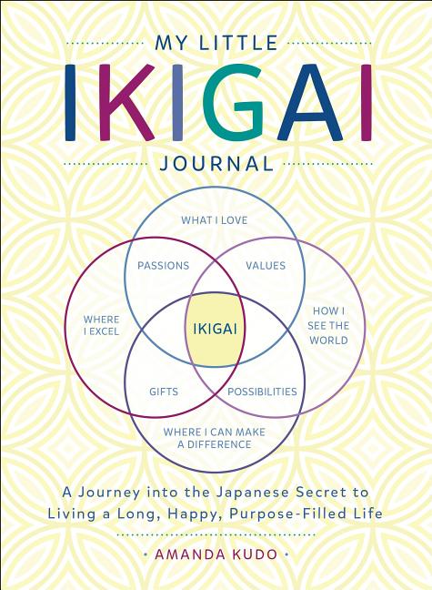 Book cover for My Little Ikigai Journal: A Journey Into the Japanese Secret to Living a Long, Happy, Purpose-Filled Life