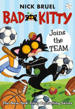 Book cover for Bad Kitty Joins the Team (Classic Black-And-White Edition)