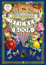 Book cover for The Antiquarian Sticker Book: Over 1,000 Exquisite Victorian Stickers