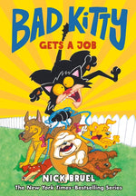 Book cover for Bad Kitty Gets a Job (Graphic Novel)