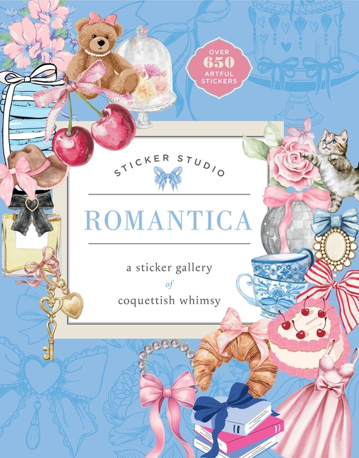 Book cover for Sticker Studio: Romantica: A Sticker Gallery of Coquettish Whimsy