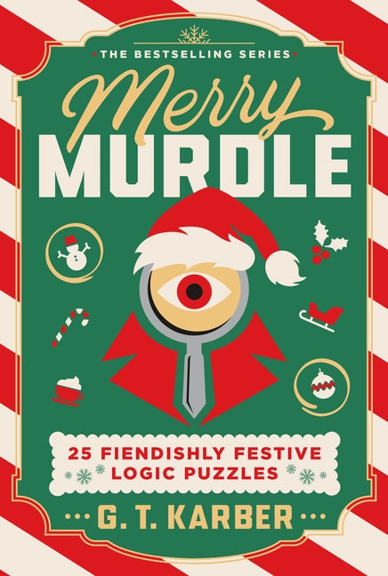 Book cover for Merry Murdle: 25 Fiendishly Festive Logic Puzzles
