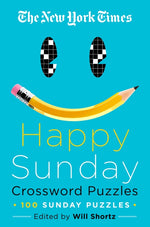 Book cover for The New York Times Happy Sunday Crossword Puzzles: 100 Sunday Puzzles