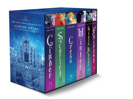 Book cover for The Lunar Chronicles Boxed Set: Cinder, Scarlet, Cress, Fairest, Stars Above, Winter