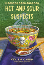Book cover for Hot and Sour Suspects: A Noodle Shop Mystery