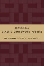 Book cover for New York Times Classic Crossword Puzzles (Cranberry and Gold): 100 Puzzles Edited by Will Shortz