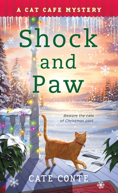 Book cover for Shock and Paw: A Cat Cafe Mystery