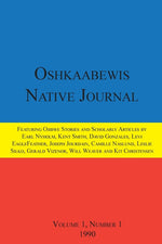 Book cover for Oshkaabewis Native Journal (Vol. 1, No. 1)