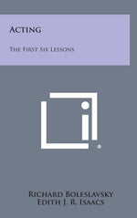 Book cover for Acting: The First Six Lessons