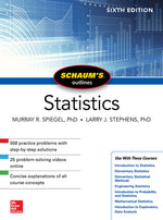 Book cover for Schaum's Outline of Statistics