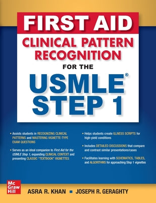 Book cover for First Aid Clinical Pattern Recognition for the USMLE Step 1