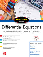 Book cover for Schaum's Outline of Differential Equations, Fifth Edition