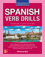 Book cover for Spanish Verb Drills, Premium Sixth Edition