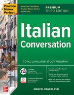 Book cover for Practice Makes Perfect: Italian Conversation, Premium Third Edition