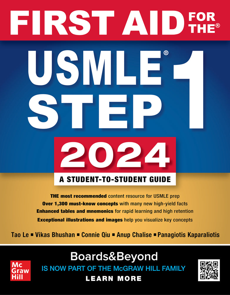 Book cover for First Aid for the USMLE Step 1 2024