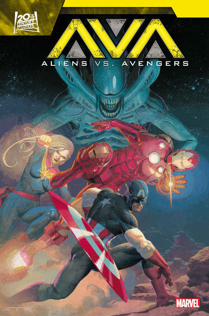 Book cover for Aliens vs. Avengers