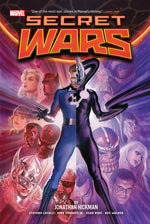 Book cover for Secret Wars by Jonathan Hickman Omnibus Alex Ross Reed Richards Cover