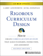 Book cover for Rigorous and Relevant Curriculum Design 2019