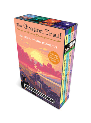 Book cover for The Oregon Trail 4-Book Paperback Box Set Plus Poster Map