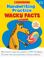 Book cover for Handwriting Practice: Wacky Facts: Grades K-3
