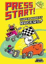Book cover for Super Rabbit Racers!: A Branches Book (Press Start! #3): Volume 3