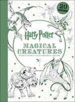 Book cover for Harry Potter Magical Creatures Postcard Coloring Book