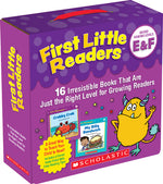 Book cover for First Little Readers: Guided Reading Levels E & F (Parent Pack): 16 Irresistible Books That Are Just the Right Level for Growing Readers