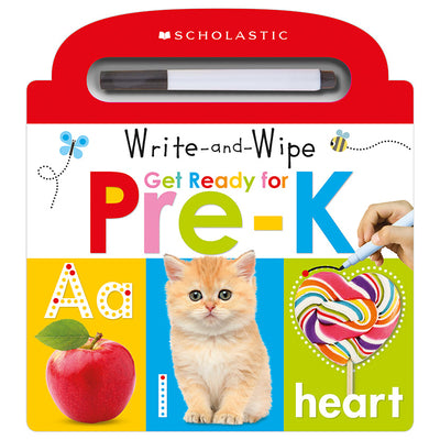 Book cover for Write and Wipe Get Ready for Pre-K: Scholastic Early Learners (Write and Wipe)