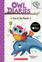 Book cover for Eva at the Beach: A Branches Book (Owl Diaries #14): Volume 14