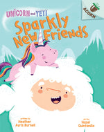 Book cover for Sparkly New Friends: An Acorn Book (Unicorn and Yeti #1): Volume 1