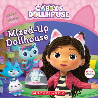 Book cover for Mixed-Up Dollhouse (Gabby's Dollhouse Storybook)