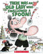 Book cover for There Was an Old Lady Who Swallowed a Spoon! - A Holiday Picture Book