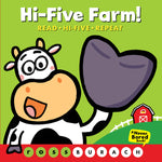Book cover for Hi-Five Farm! (a Never Bored Book!)