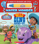 Book cover for Wild Dino Round-Up! (a Dino Ranch Water Wonder Storybook)