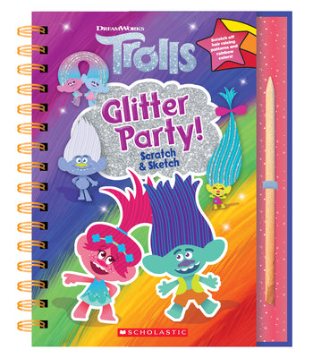 Book cover for Trolls: Scratch Magic: Glitter Party!