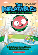 Book cover for The Inflatables in Splash of the Titans (the Inflatables #4)
