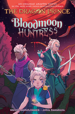 Book cover for Bloodmoon Huntress: A Graphic Novel (the Dragon Prince Graphic Novel #2)