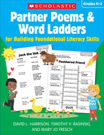 Book cover for Partner Poems & Word Ladders for Building Foundational Literacy Skills: Grades K-2