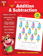 Book cover for Scholastic Success with Addition & Subtraction Grade 1 Workbook