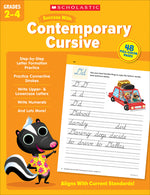 Book cover for Scholastic Success with Contemporary Cursive Grades 2-4 Workbook
